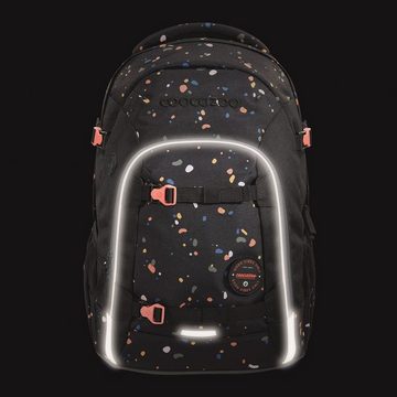coocazoo Schulranzen Schulrucksack-Set JOKER Sprinkled Candy 3-teilig (Rucksack, Mäppchen, Sporttasche), ergonomisch, Körpergröße: 135 - 180 cm, reflektiert