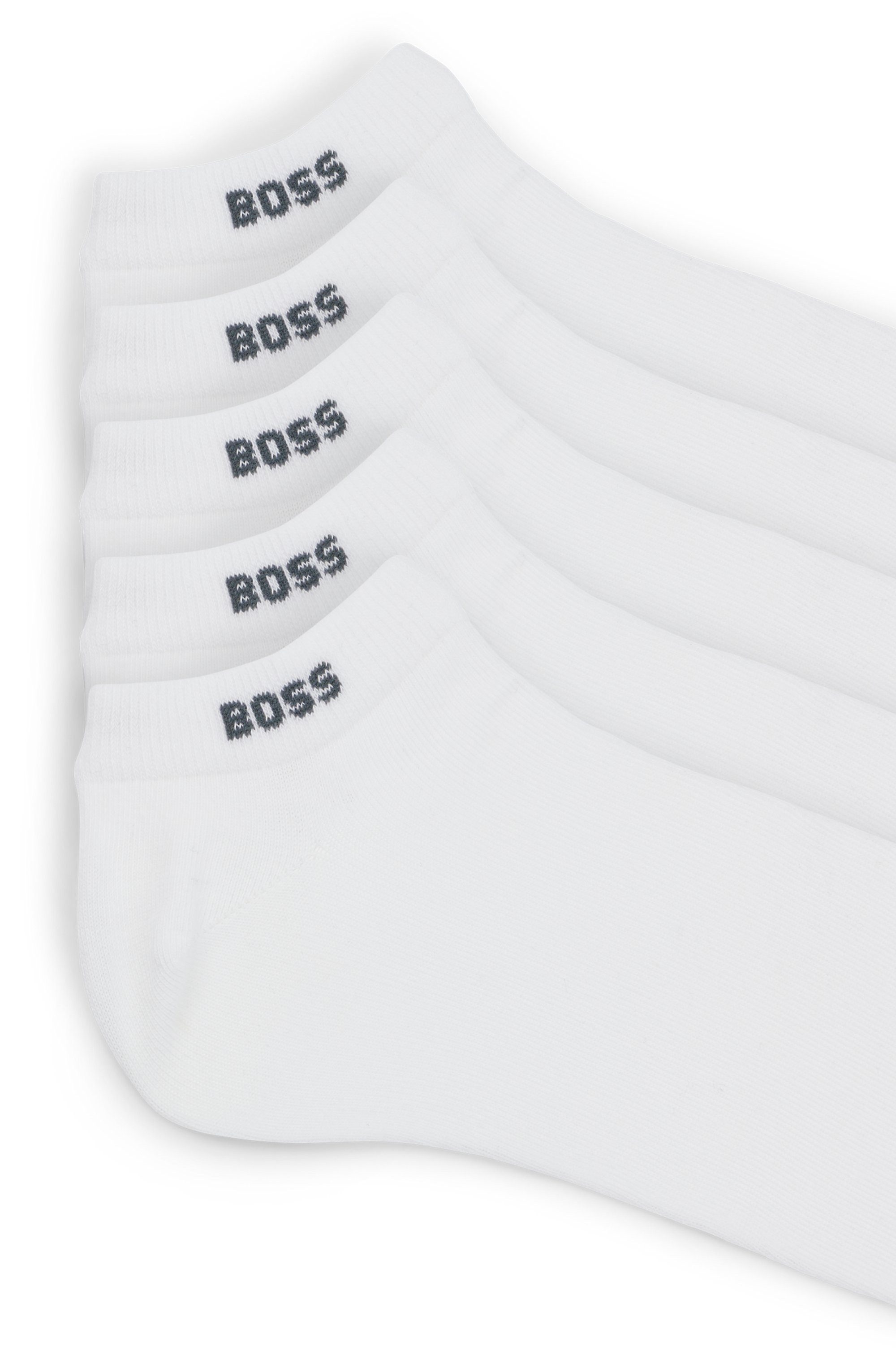 BOSS Sneakersocken 5P AS Uni CC (Packung, 5-Paar) mit BOSS Label