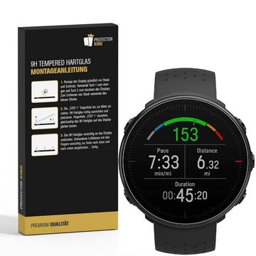 Schutzfolie 2x 9H Hartglas für Polar Unite Smart Watch Display, Quailitative 9H Panzerglas HD ULTRA KLAR