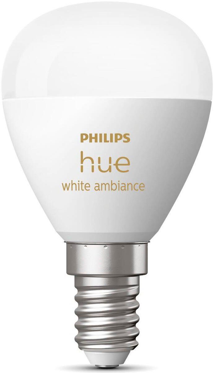 Philips Hue LED-Leuchtmittel White, E14, 1 St., Warmweiß