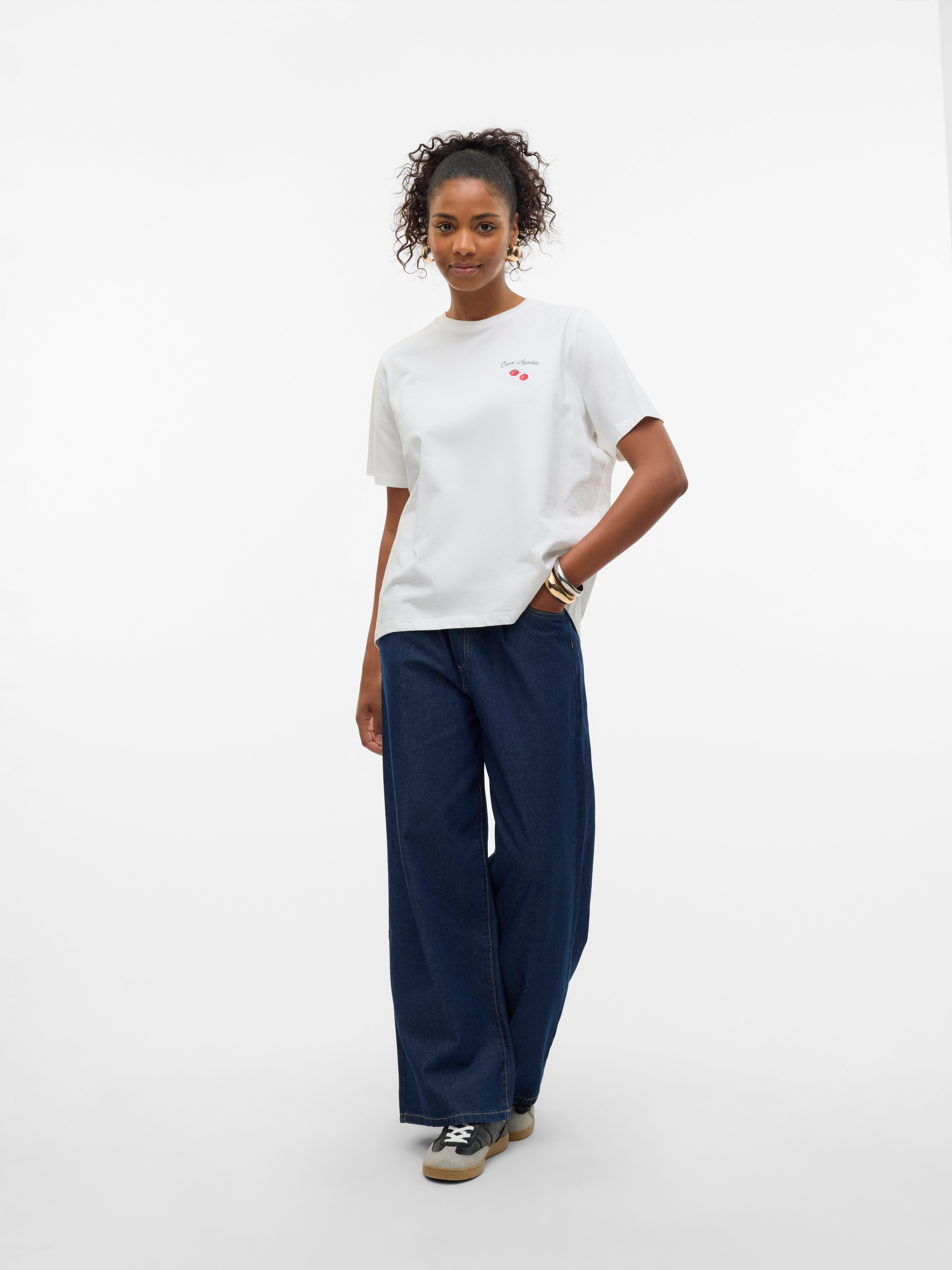 Vero Moda Kurzarmshirt VMAYA CATY SS TOP BOX JRS GA