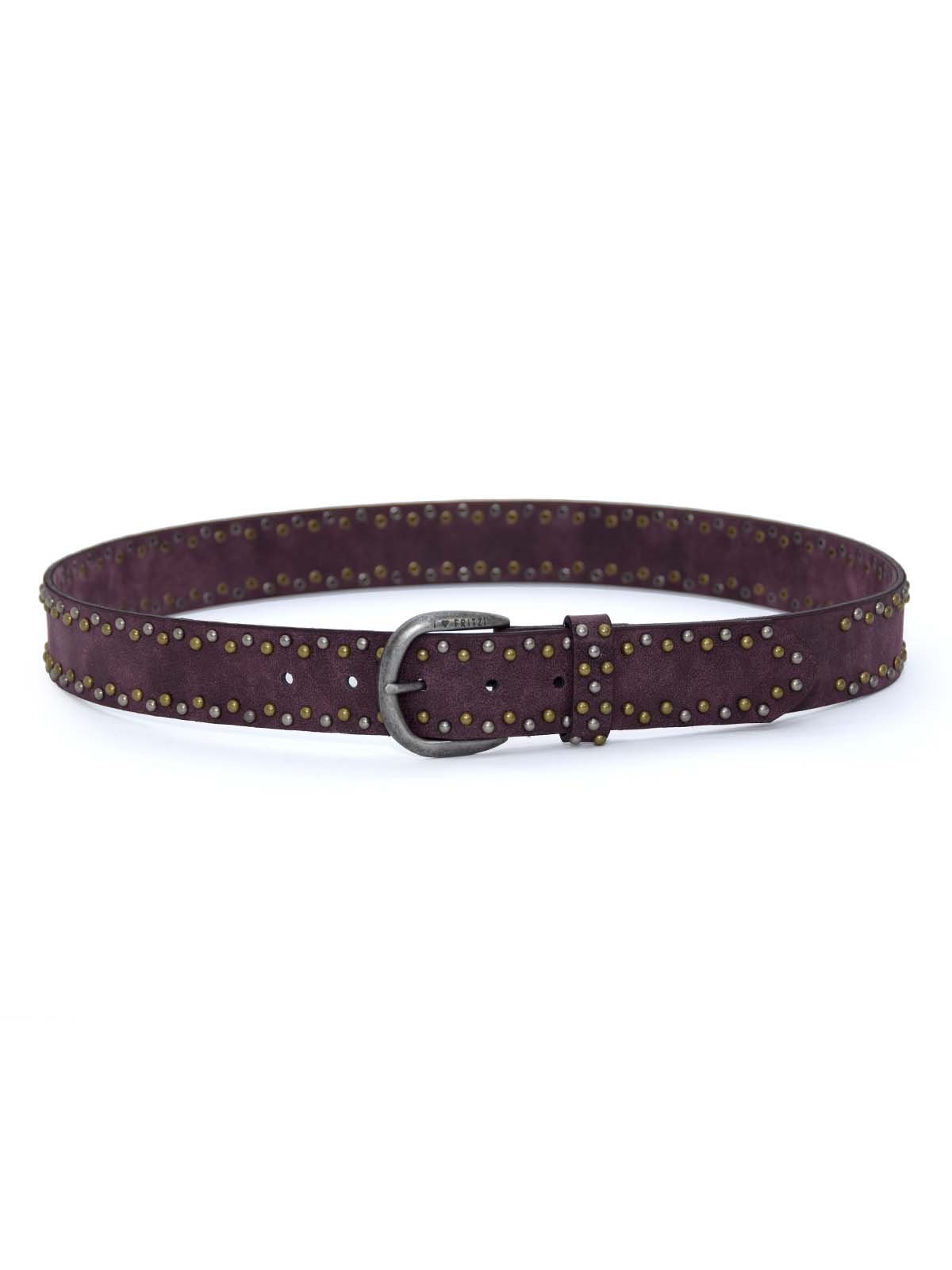 Fritzi-Belt-Tiny-Dots-Bordeaux-Damen-Nietengürtel- Synthetikgürtel Preußen aus mm Fritzi 37