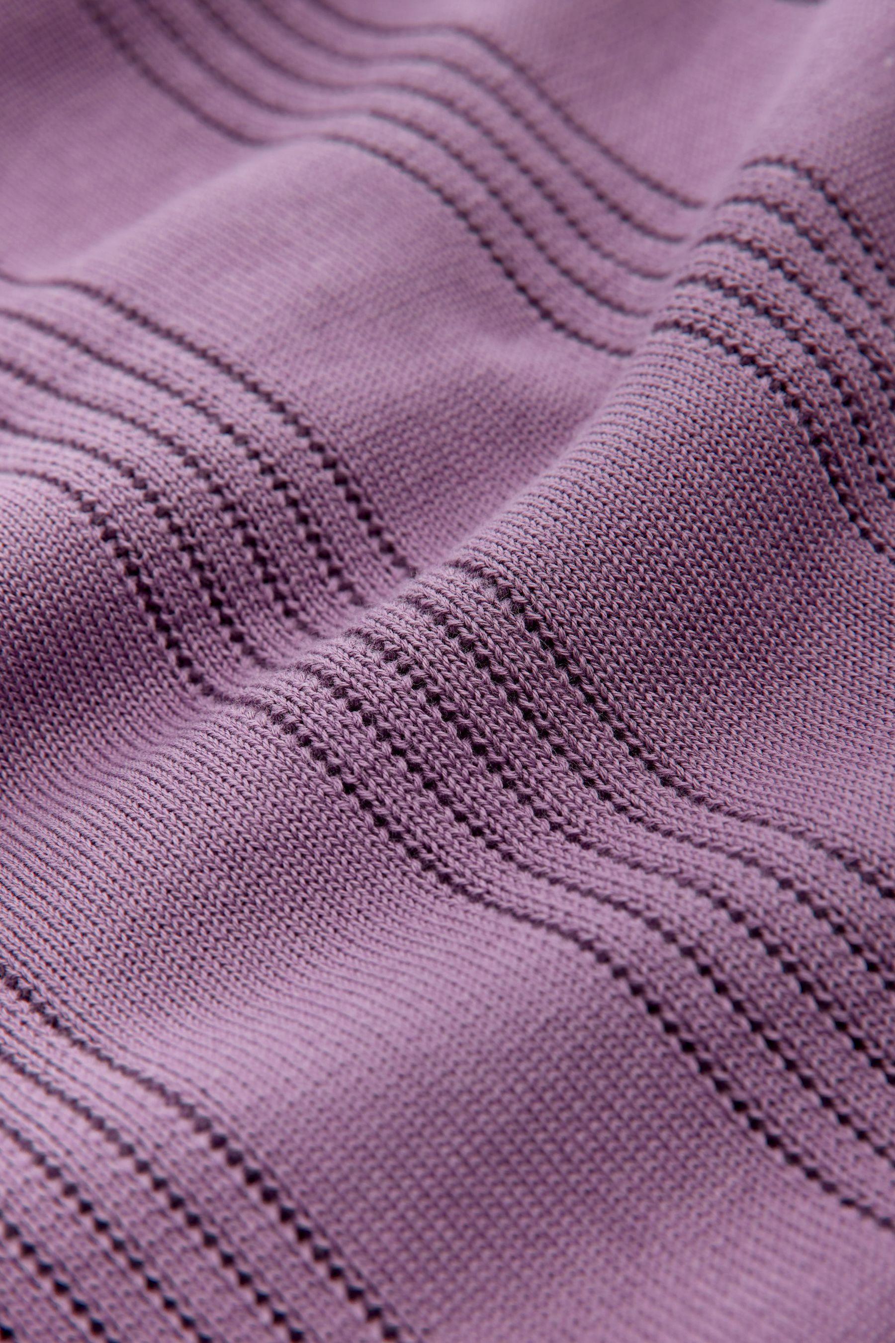 Next Poloshirt Regular Fit Poloshirt aus Strick, Pointelle (1-tlg)