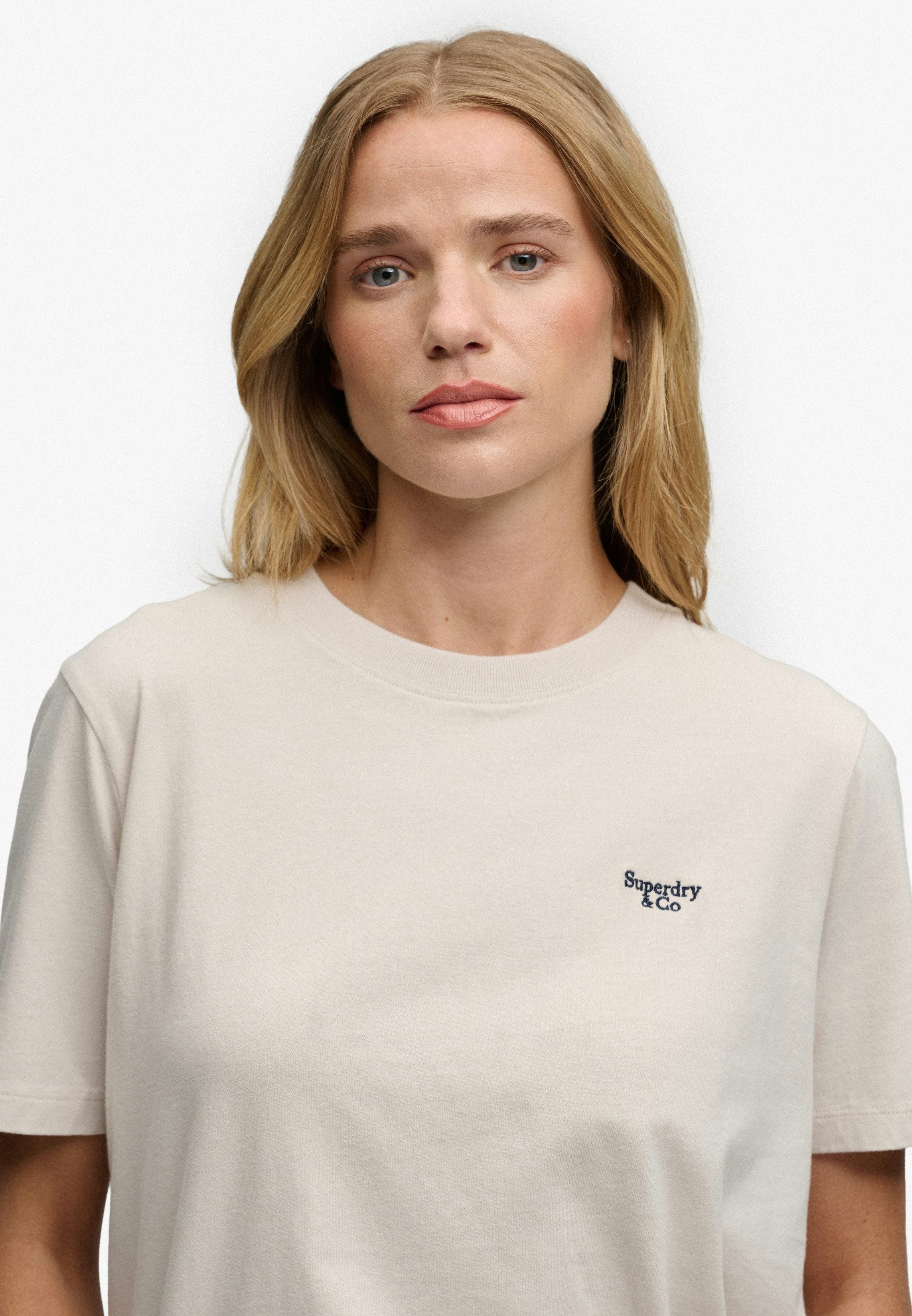 Superdry T-Shirt SIGNATURE EMB TEE Baumwolle, relaxed fit – Bild 4 von 5