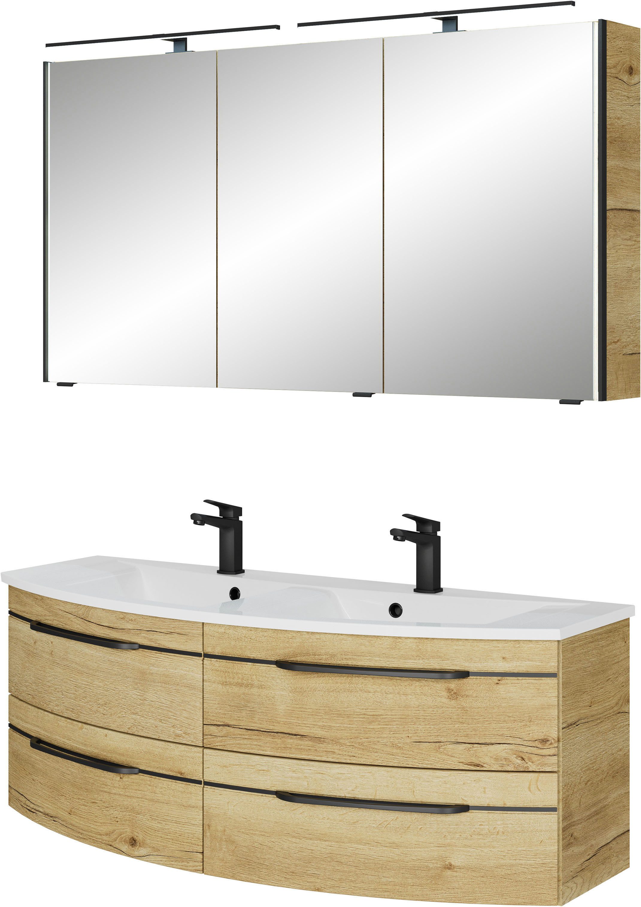 Saphir Badmöbel-Set Badezimmer-Set 133,2 cm breit, günstig online kaufen