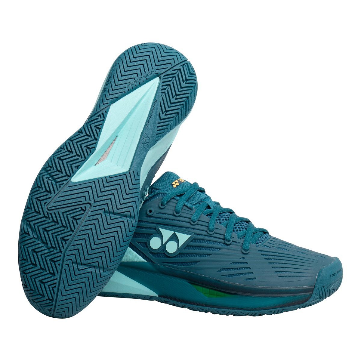 Yonex Power Cushion Eclipsion 5 Allcourt (Stabilität) 2024 blaugrün Herren Tennisschuh