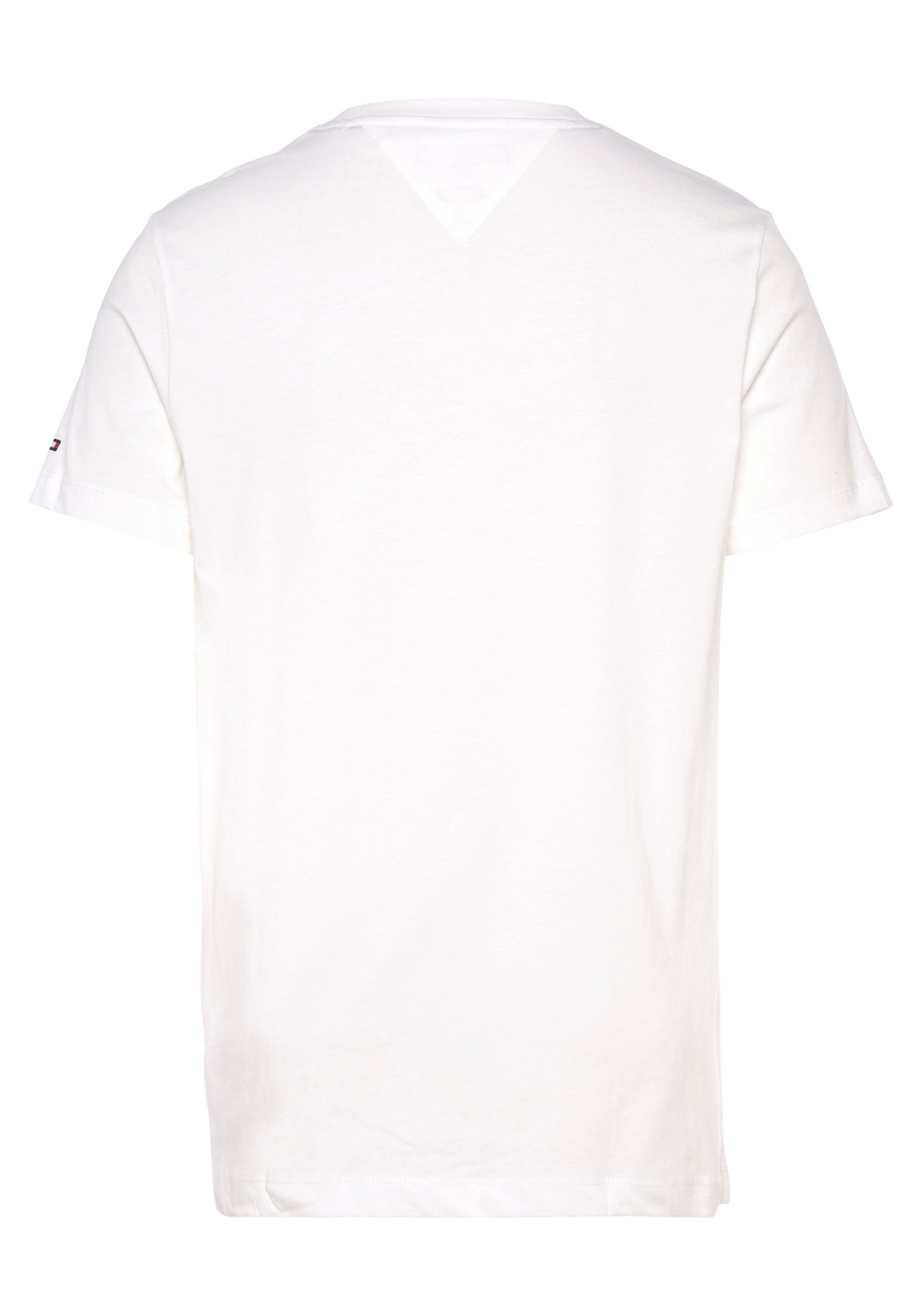 Tommy TEE Hilfiger MONOTYPE T-Shirt ROUNDLE white