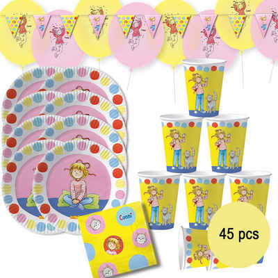 dh konzept Papierdekoration Meine Freundin Conni Party Set 45 Teile für Kinder