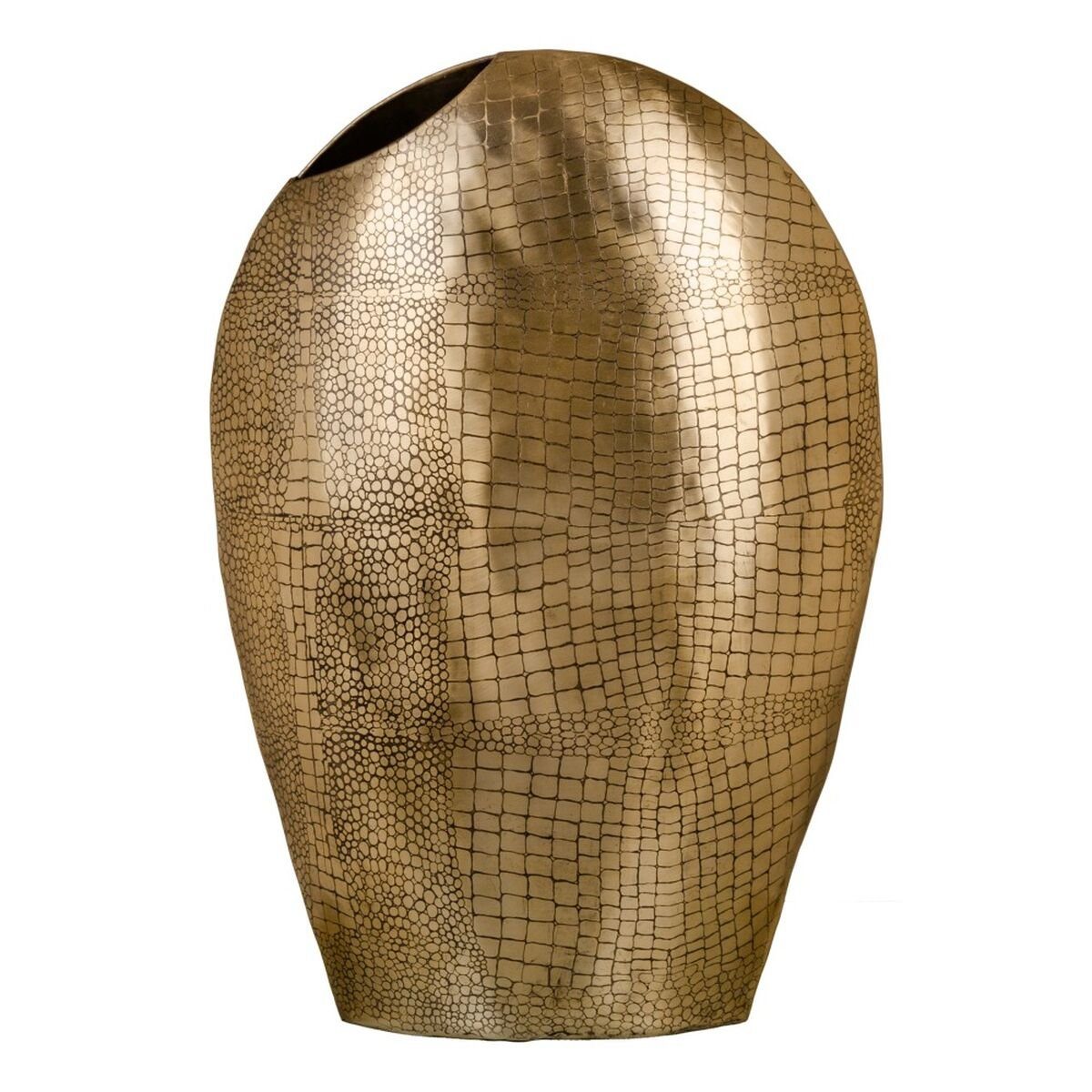 Bigbuy Dekovase Vase 37 x 15 x 55 cm Gold Metall