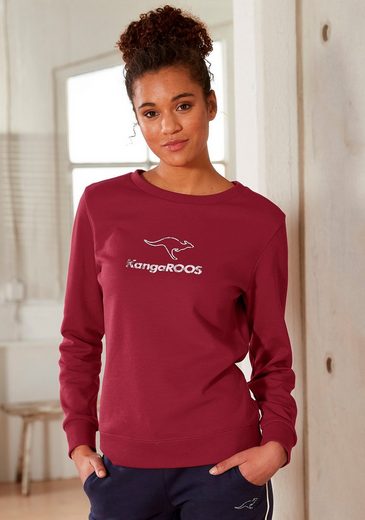 KangaROOS Sweatshirt mit Kontrastfarbenem Logodruck