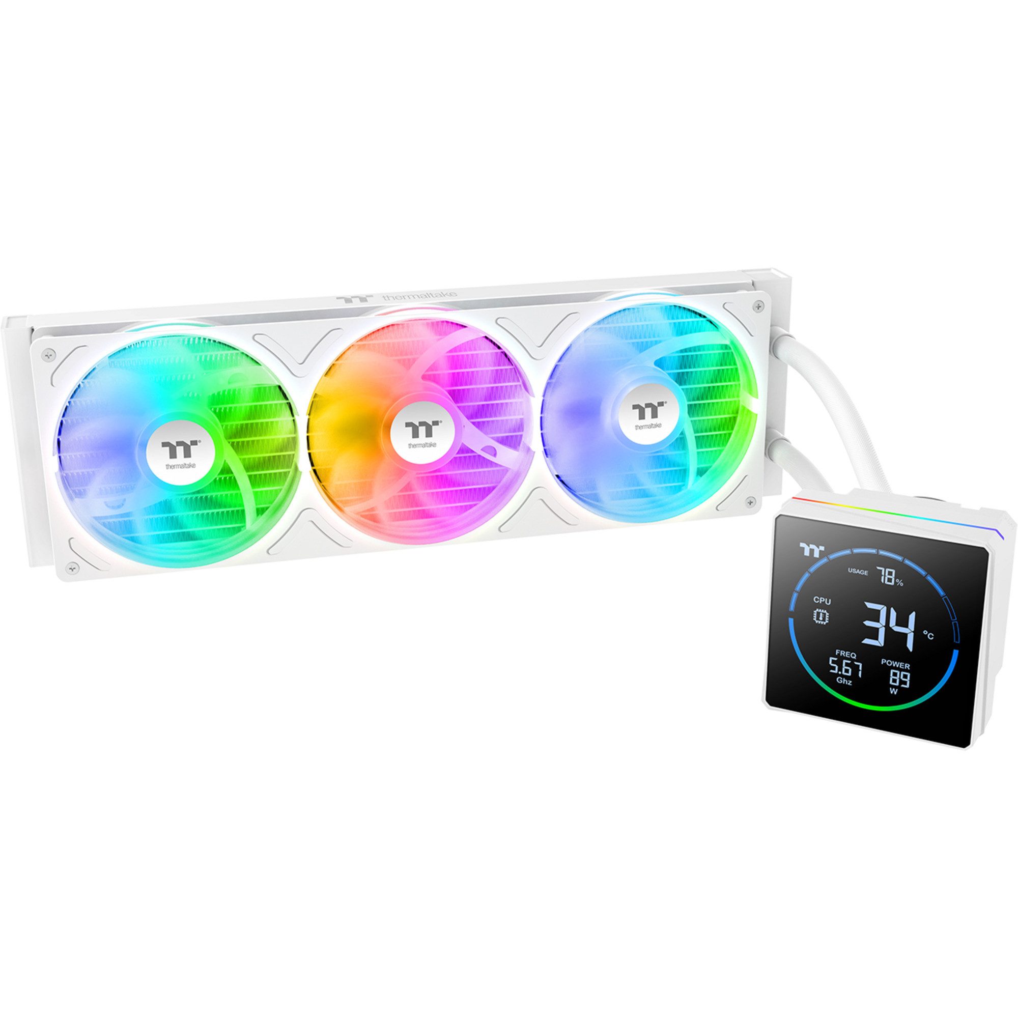 Thermaltake CPU Kühler Thermaltake TH360-S V3 ARGB Sync, Wasserkühlung