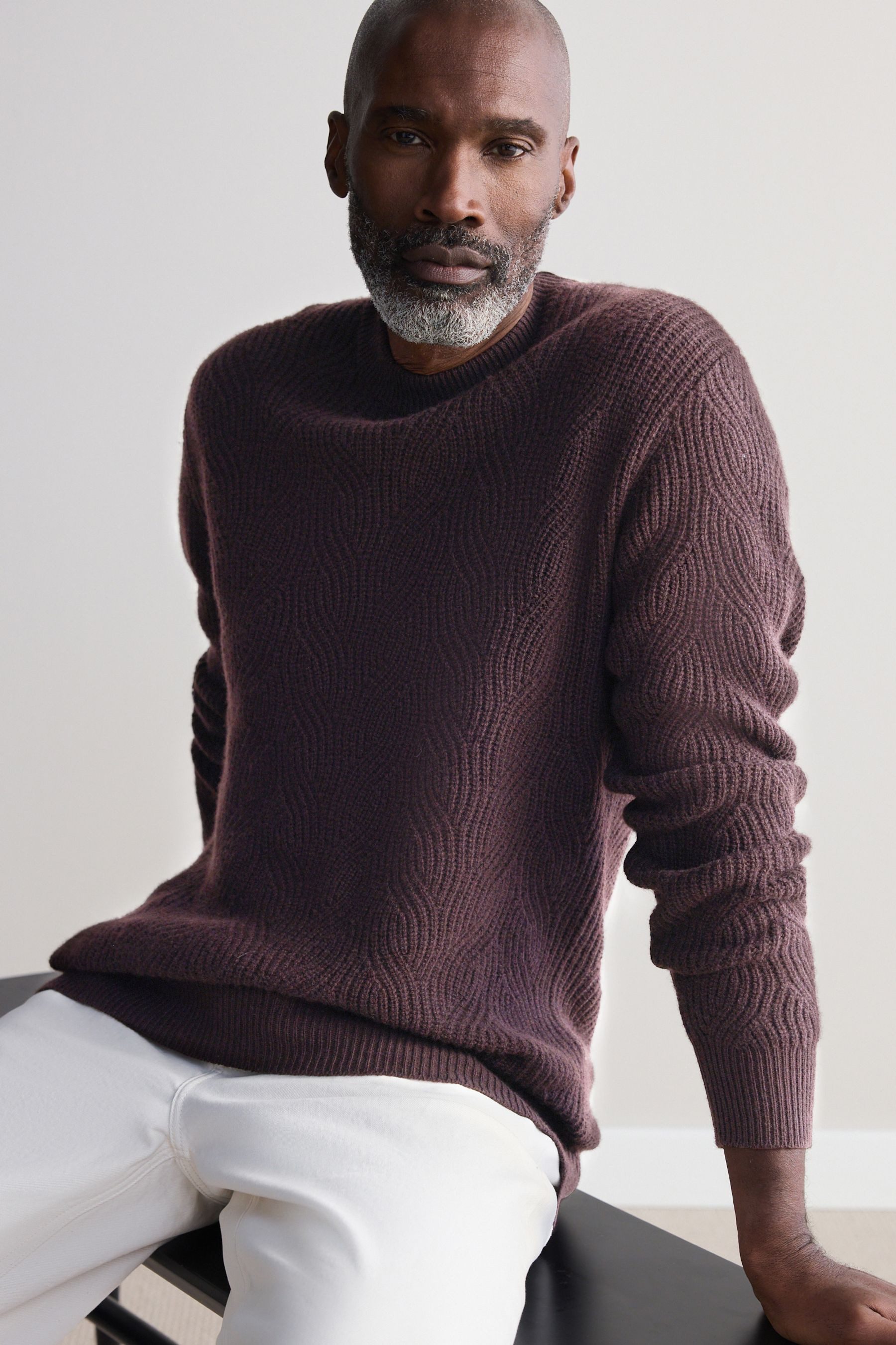 Next Kaschmirpullover Regular Fit Rundhalspullover Lambswool/Kaschmir (1-tl günstig online kaufen