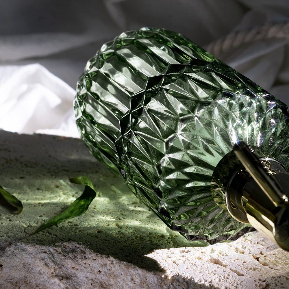 GelldG Seifenspender Seifenspender mit ABS-Pumpe, vielseitiger Glas-Seifenspender-Flasche Grün