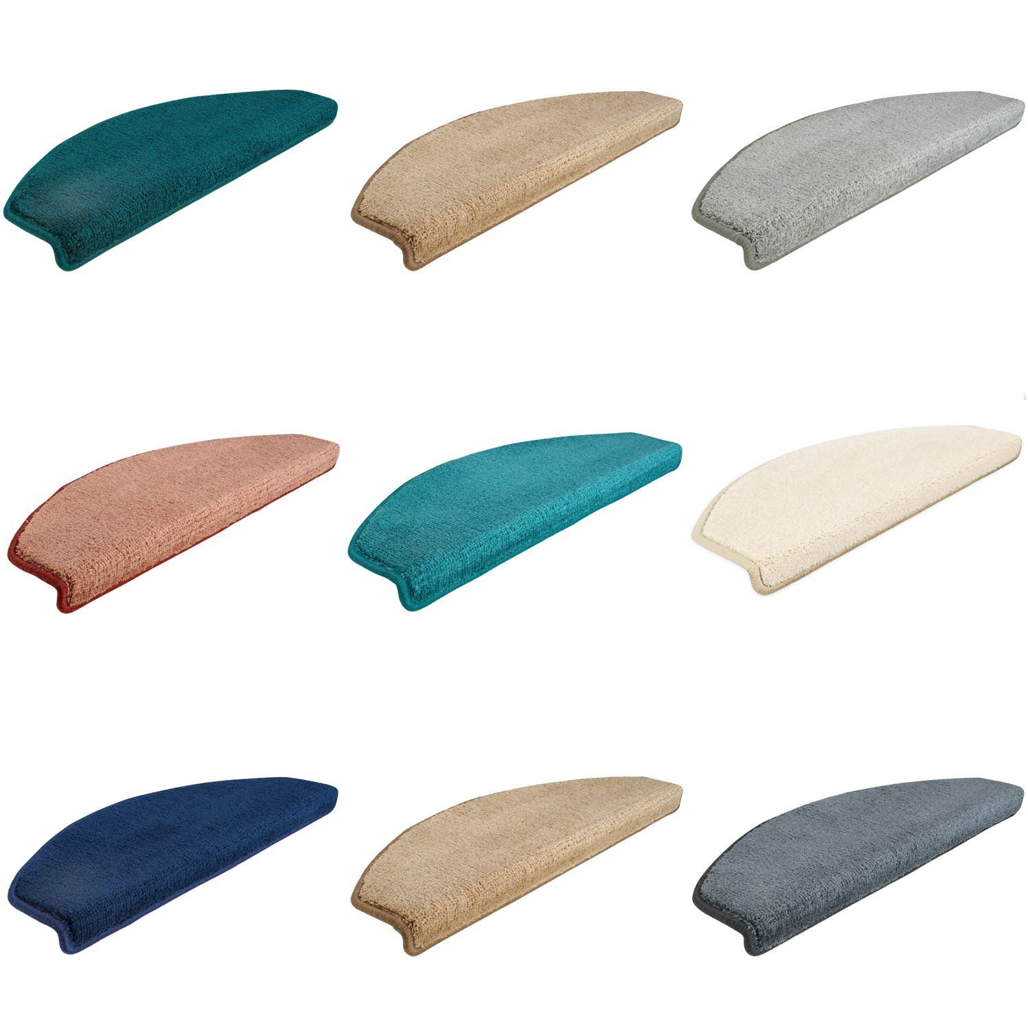 Metzker® Stufenmatte Stufenmatten Sweet Halbrund, halbrund, Höhe: 14 mm, 15 Stück im Set - Türkis – Bild 4 von 5