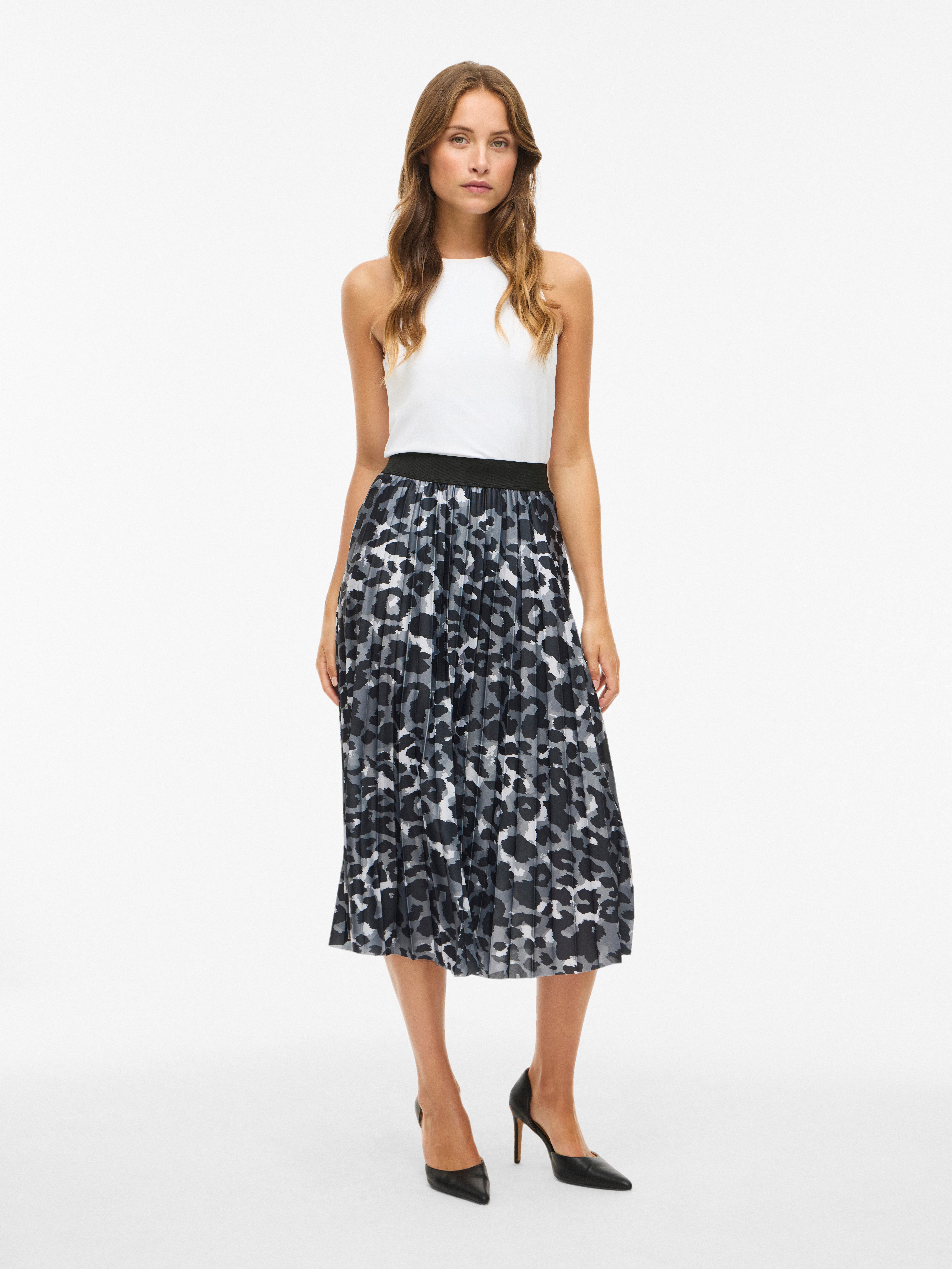 Vila Plisseerock VINITBAN PRINT SKIRT - NOOS