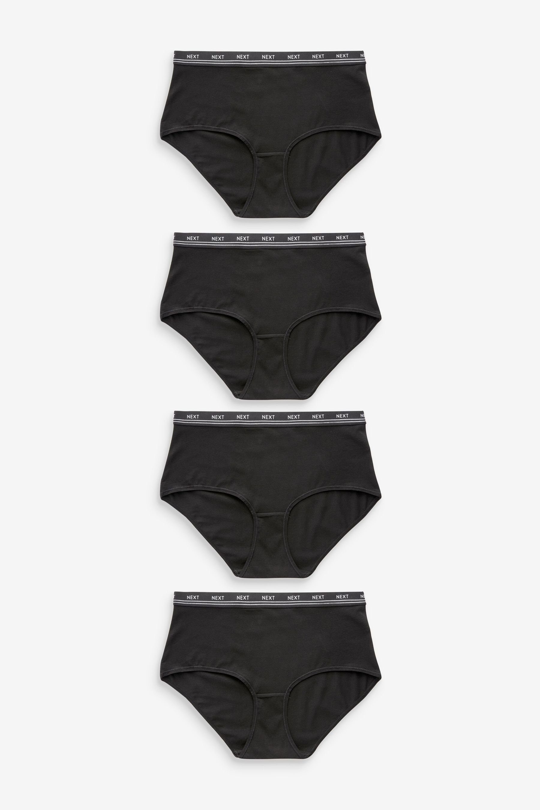 Midislip Midi-Slips mit Logo und Baumwollanteil im 4er-Pack