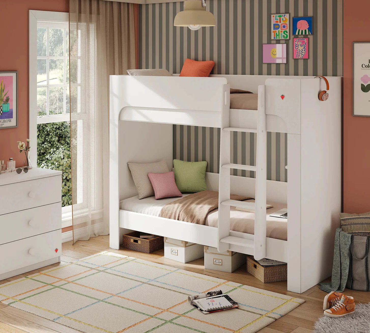 Möbel-Zeit Etagenbett VARIA 90x200 cm – Optional mit Bettschublade & Matratzen