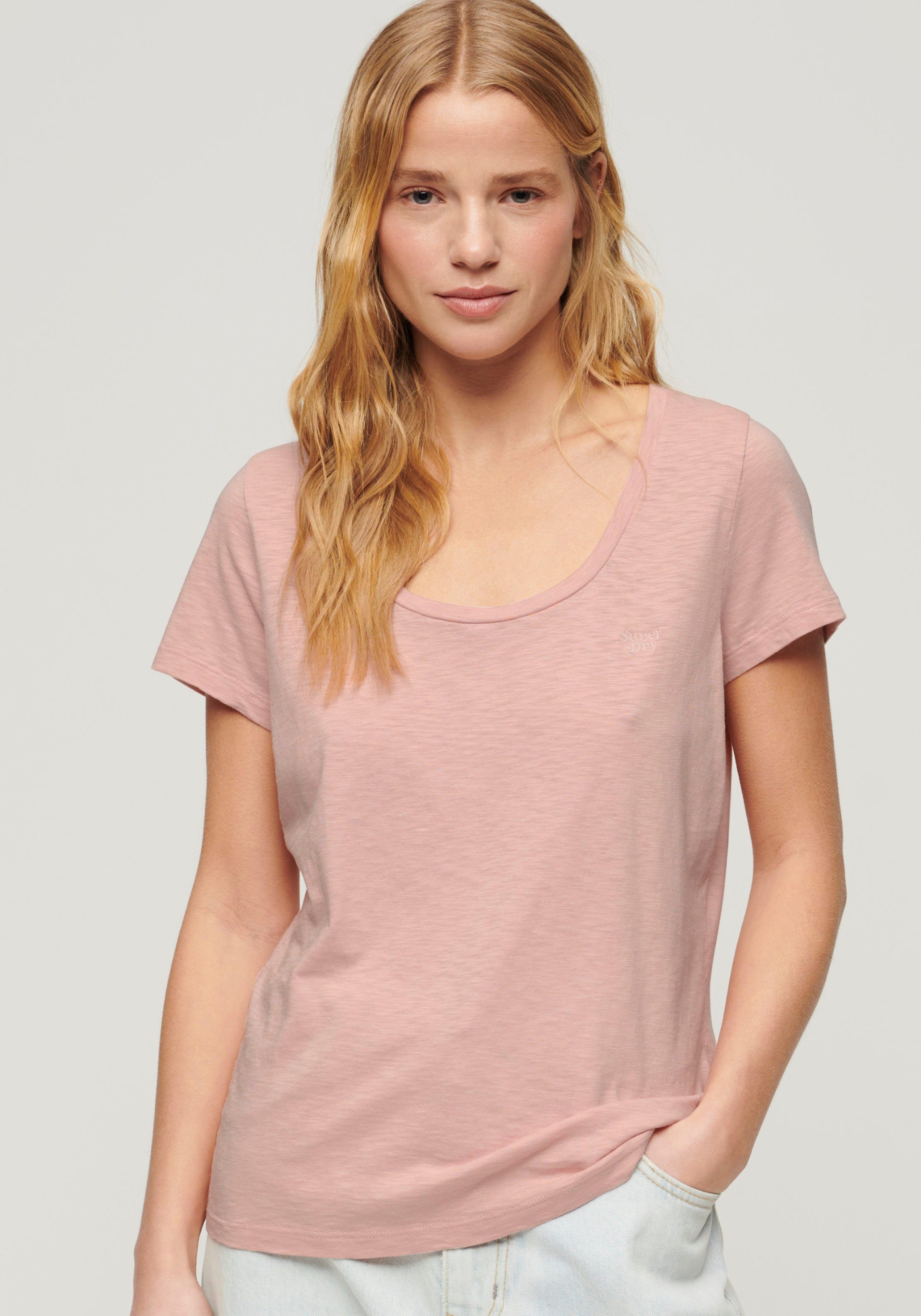 Superdry Kurzarmshirt SCOOP NECK TEE