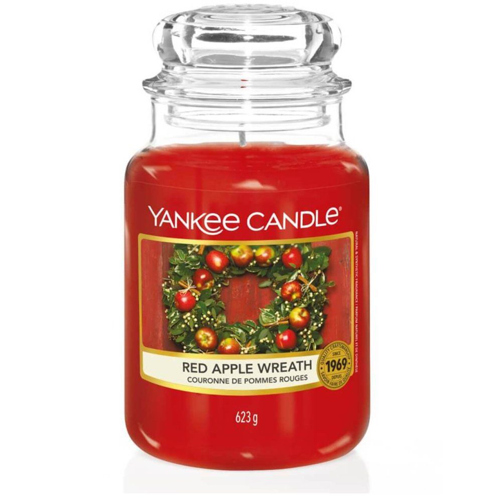 Yankee Candle Duftkerze Red Apple Wreath 623g - Duftkerze im Glas