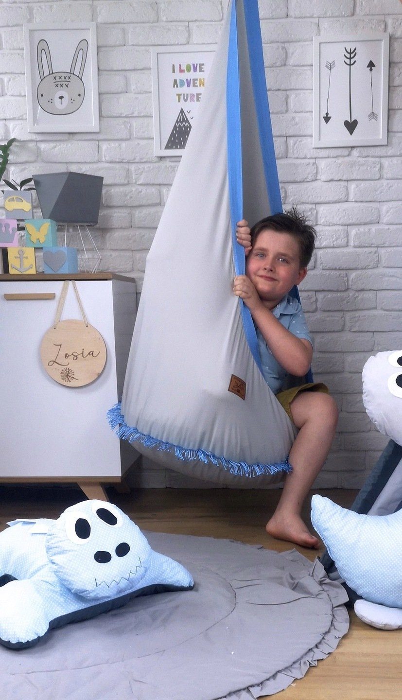 Pamek Nestschaukel Hängecocon mit Sitzkissen Hänhehöhle Kinderschaukel Häng günstig online kaufen