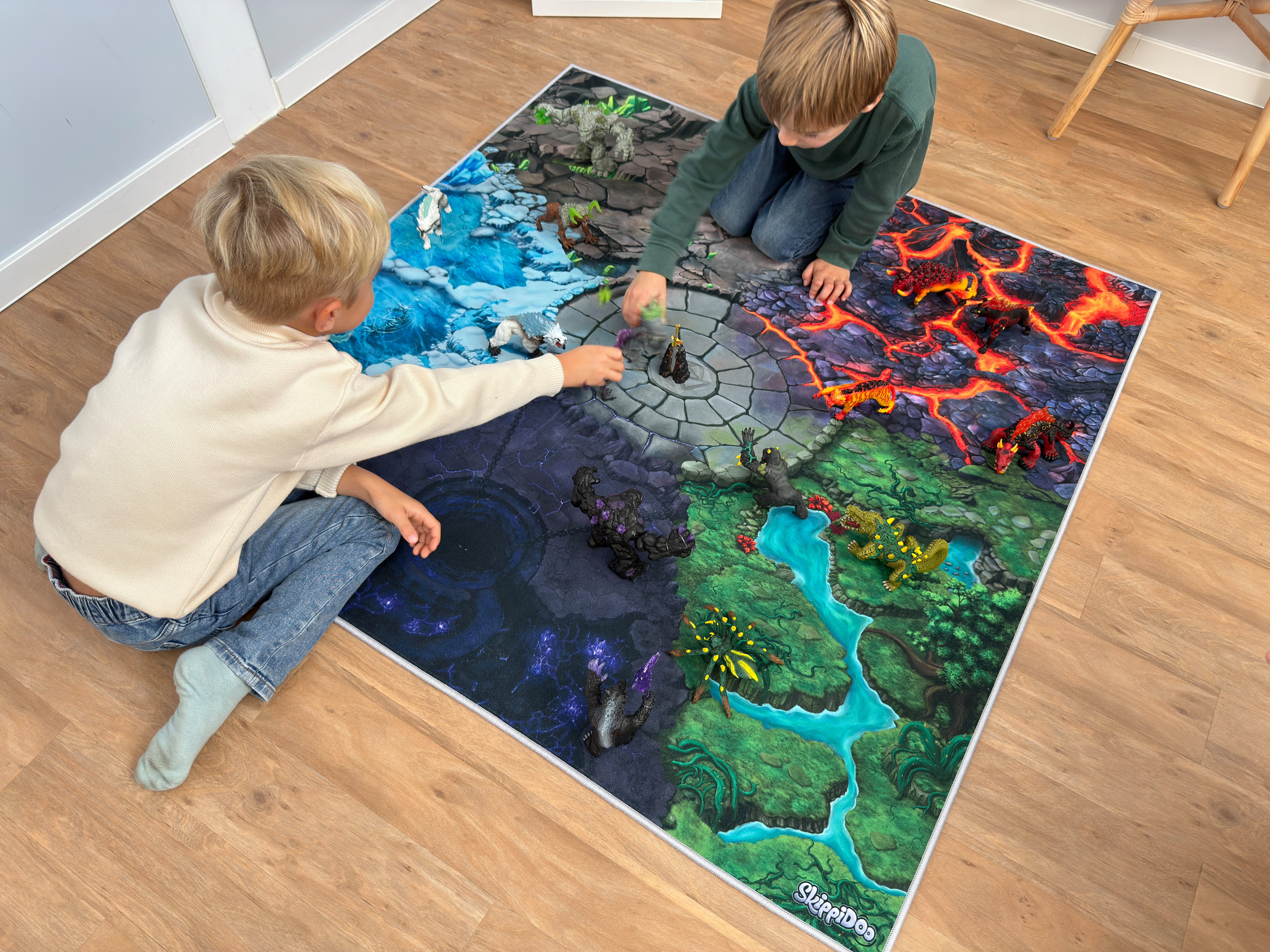 SkippiDoo Kinderteppich Spielteppich Kinderteppich Fantasy World für z.B. Schleich® Eldrador®, Für z.B. Schleich® Eldrador® Figuren passend – Bild 3 von 5