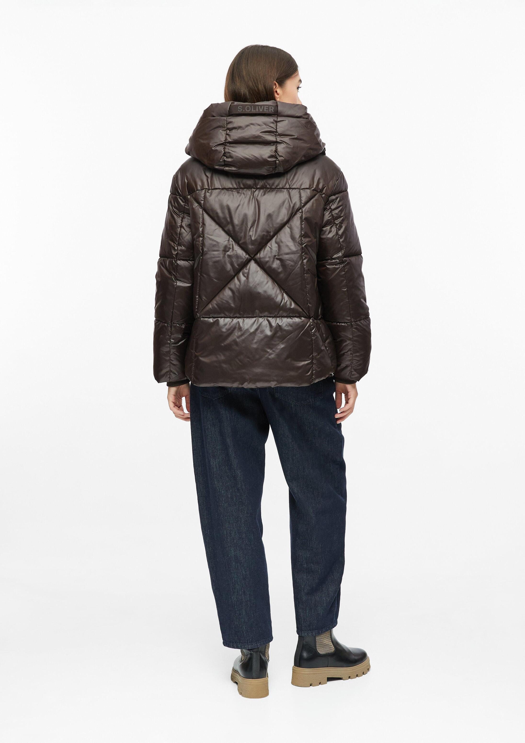 s.Oliver Winterjacke Outdoor-Jacke Pufferjacke in glänzender Optik – Bild 3 von 5