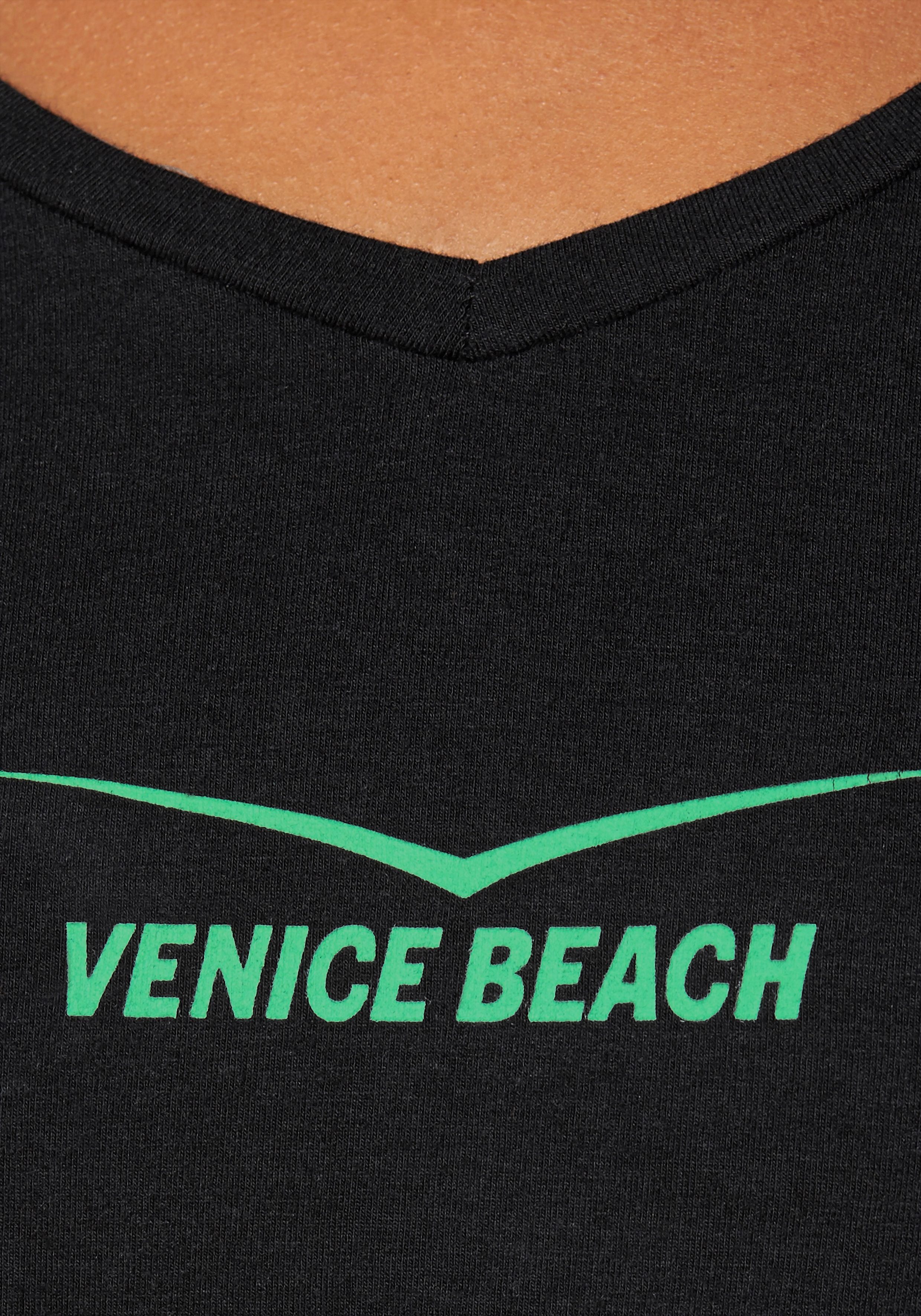 Größen Große T-Shirt Beach Venice schwarz