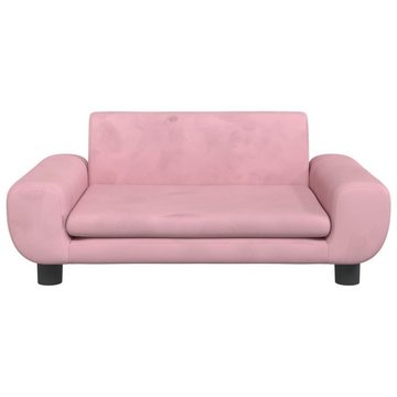 vidaXL Kindersofa Kindersofa Rosa 70x45x33 cm Samt Kindercouch Kindermöbel Kinderzimmer