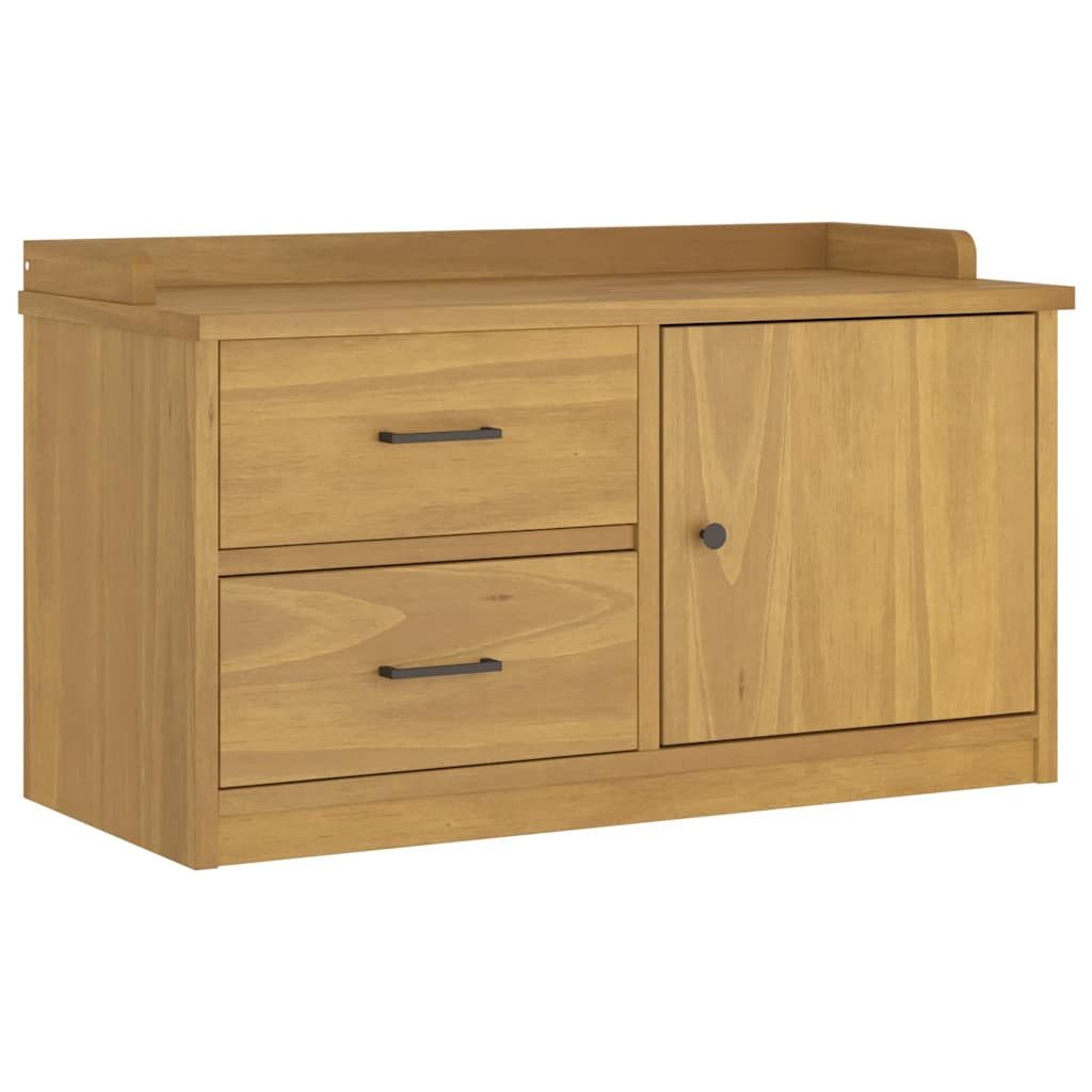 vidaXL Sitzbank Flurbank SANDNES 87x40x50 cm Massivholz Kiefer