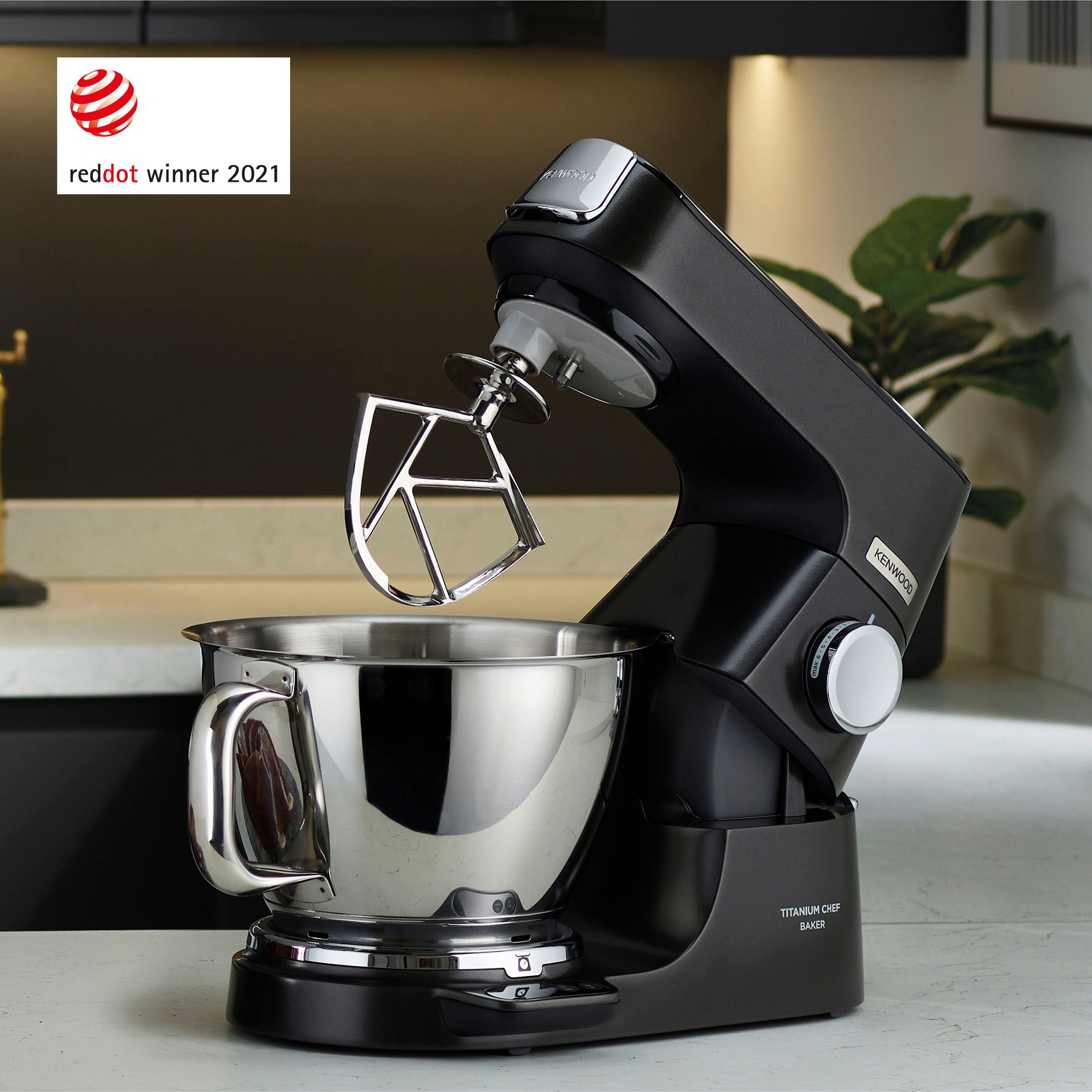 Zubehör, Schnitzelwerk 5 Baker W, + KVC85.004BK, 1200 Küchenmaschine Titanium Schüssel, Wert: KENWOOD Mixaufsatz 319,- Gratis Gratis UVP l Chef