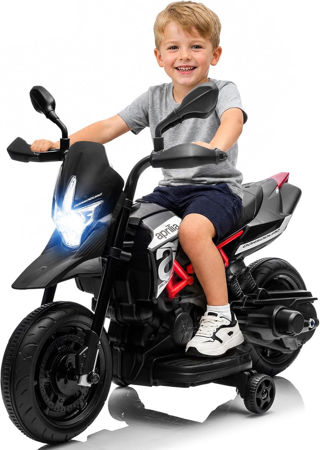 GarveeMore Elektro-Kindermotorrad für Kinder, 6 V, 4.5AHElektromotorrad, für Kinder von max.20kg