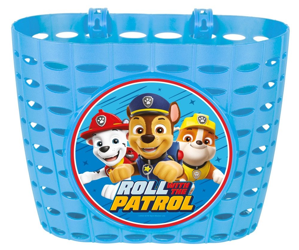 Fahrradkorb Kinder Lenkerkorb "Paw Patrol Boys", hellblau, für Dino & Co