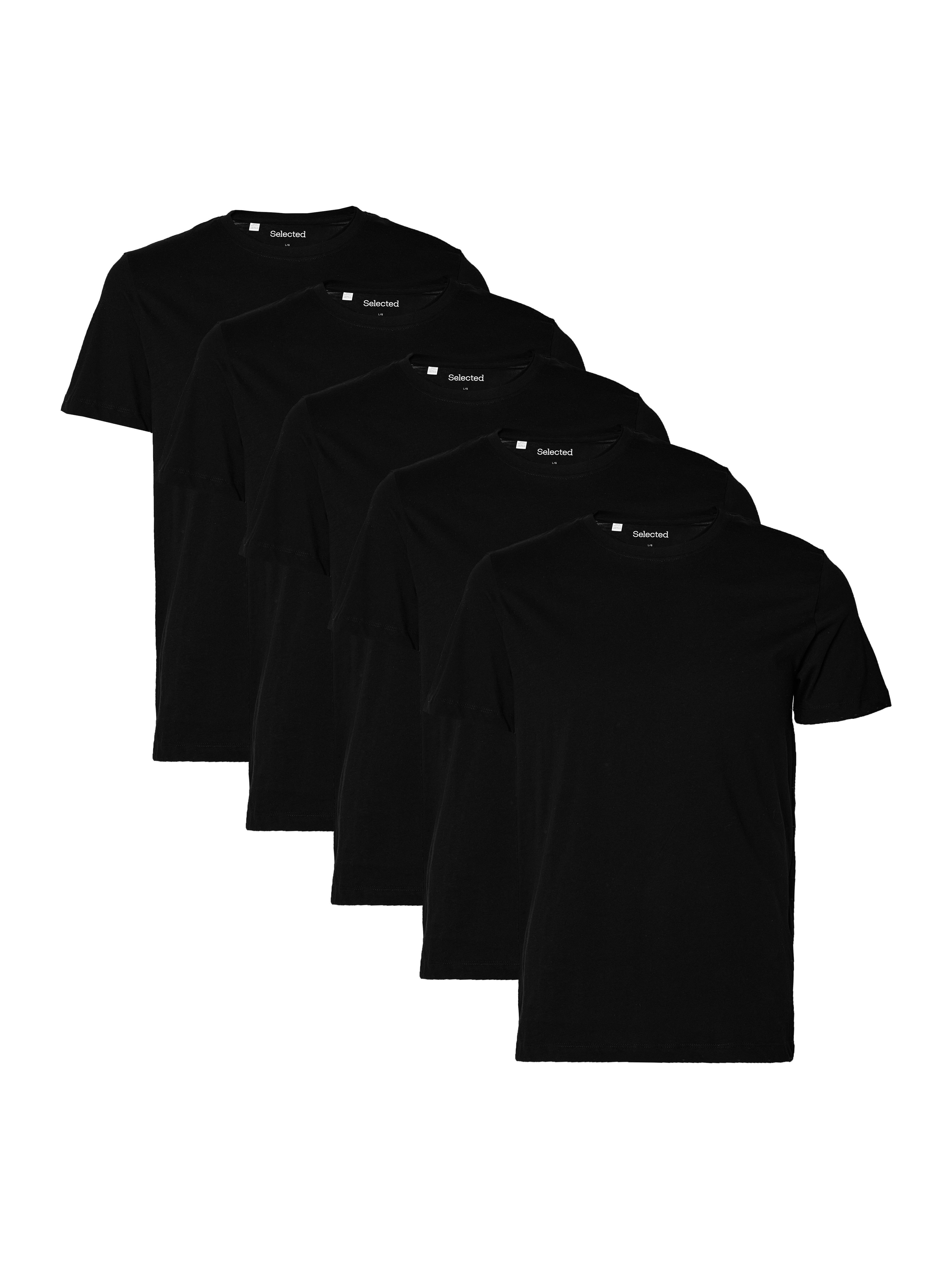 Selected Rundhalsshirt SLHCORMAC SS O-NECK TEE 5 PACK NOOS (Packung, 5-tlg) günstig online kaufen