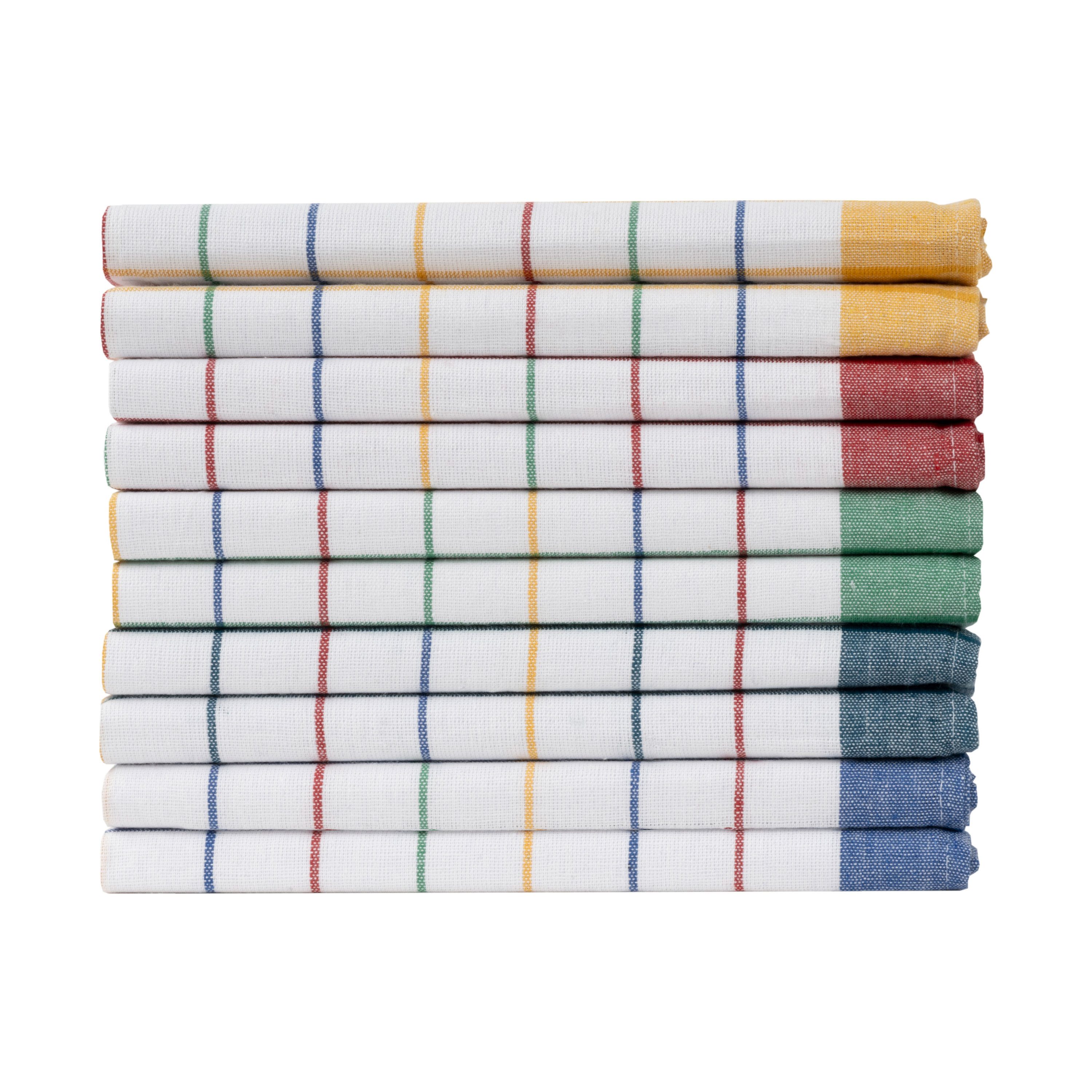 Devior Spültuch aus 100% Baumwolle 50x70 cm, mit Aufhänger, Fusselfrei, 95° Waschbar, (10-tlg., Vielfältig einsetzbar), saugstarke Geschirrhandtücher – für Kontakt mit Lebensmitteln geeignet