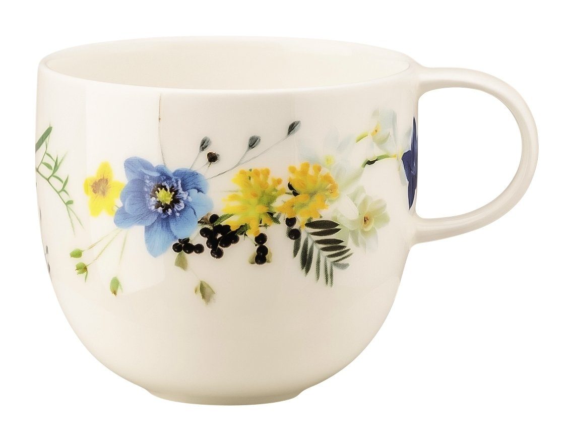 Rosenthal Tasse Brillance Fleurs des Alpes Kaffee-Obertasse 0,2 l, Bone China, Tassen