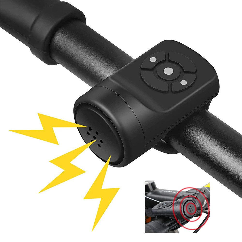 TUWENA Fahrradklingel Elektrische Fahrradklingel, Fahrradhupe mit 120 dB und wasserdichter