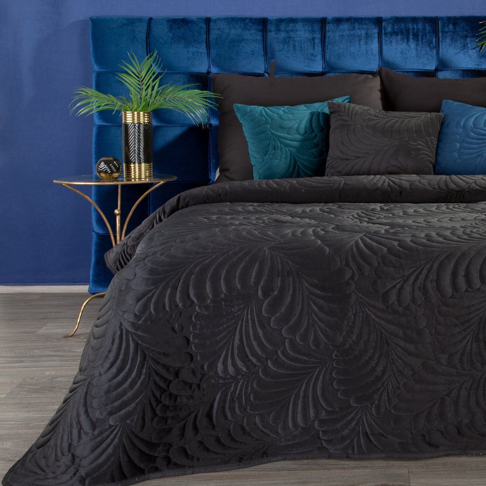 Eurofirany Tagesdecke RIA, Elegante Tagesdecke Velvet günstig online kaufen
