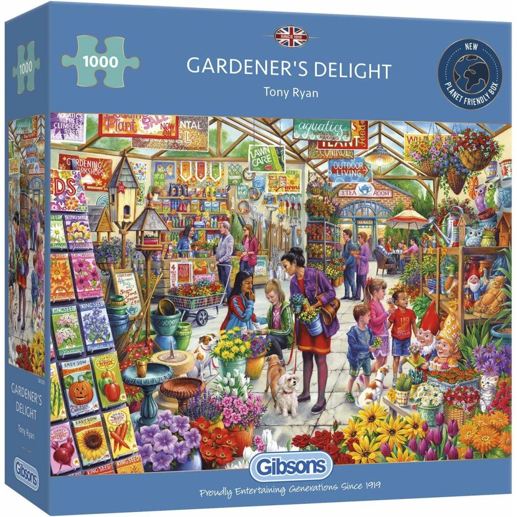 GIBSONS Puzzle Gardener's Delight Puzzle 1000 Teile, Puzzleteile