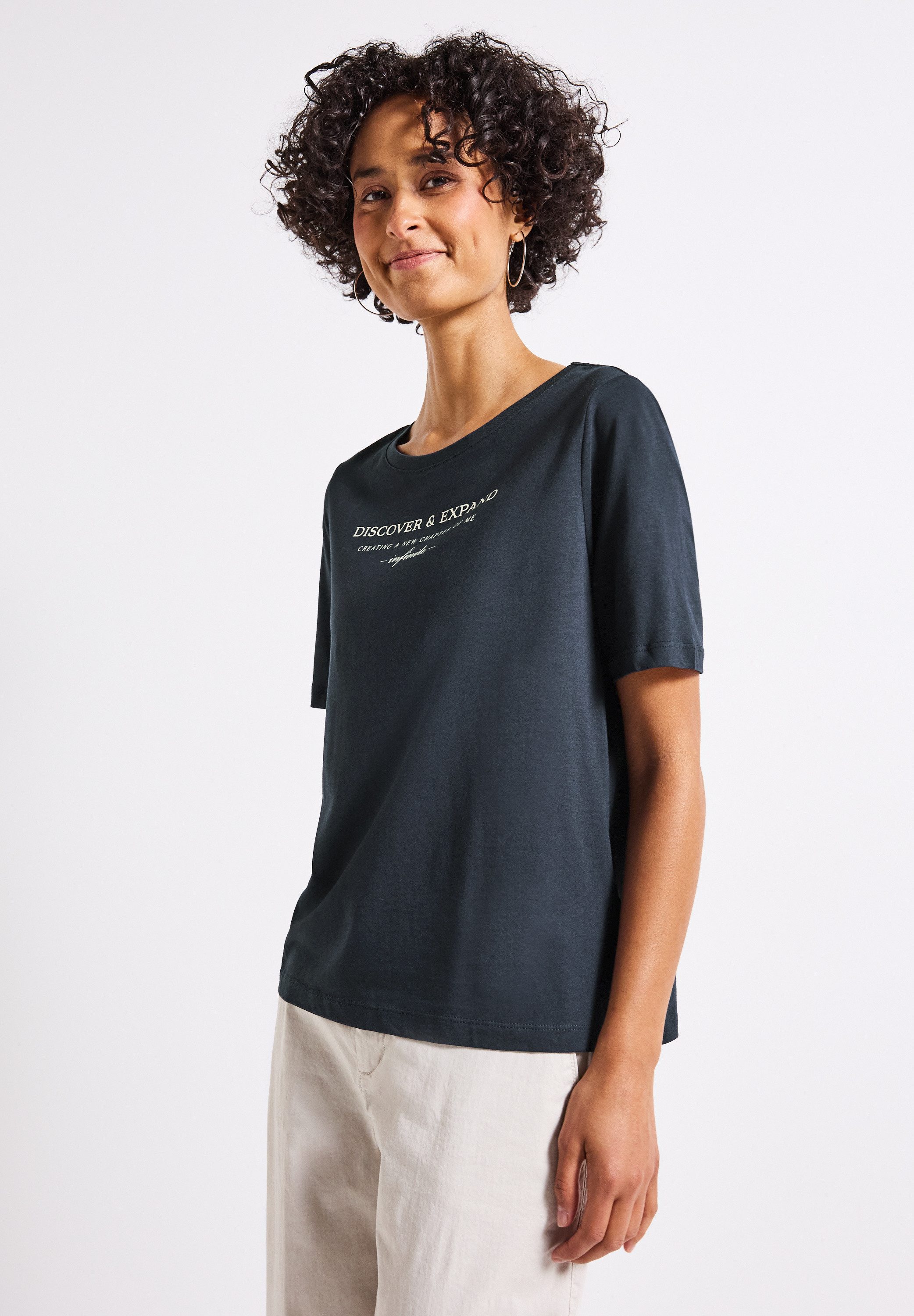 STREET ONE T-Shirt im soften Baumwoll-Mix günstig online kaufen