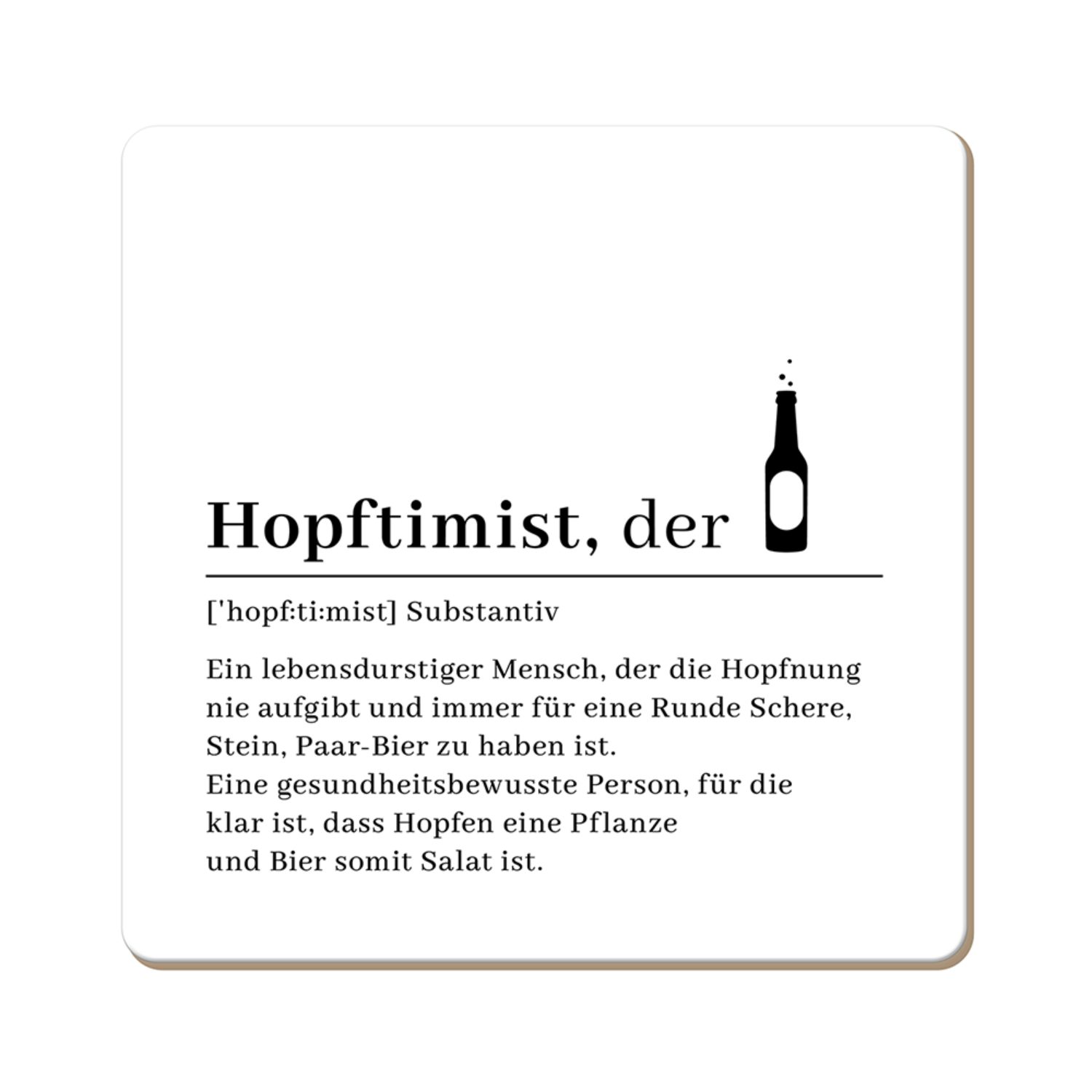Grafik Werkstatt Getränkeuntersetzer Korkuntersetzer, abwischbar, Korkuntersetzer Hopftimist, 1-tlg.