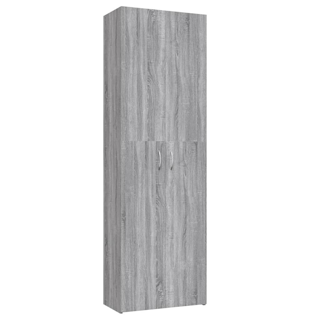 vidaXL Aktenschrank Büroschrank 60x32x190 (1-St) Grau Holzwerkstoff Sonoma cm