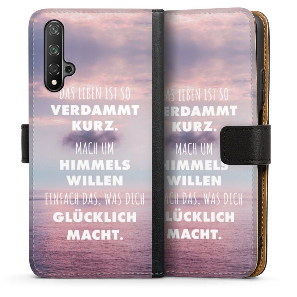 DeinDesign Handyhülle »Glück Spruch Statement Das Leben Ist So Verdammt