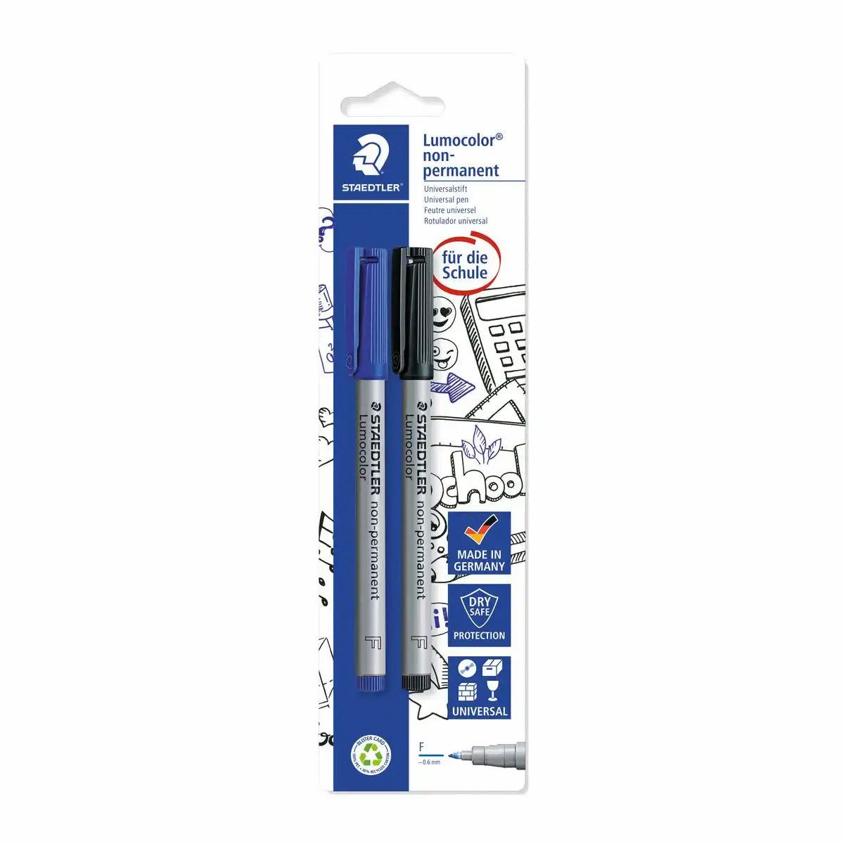 STAEDTLER Permanentmarker STAEDTLER Lumocolor Non-Permanent Folienstifte - Präzise Markierungen
