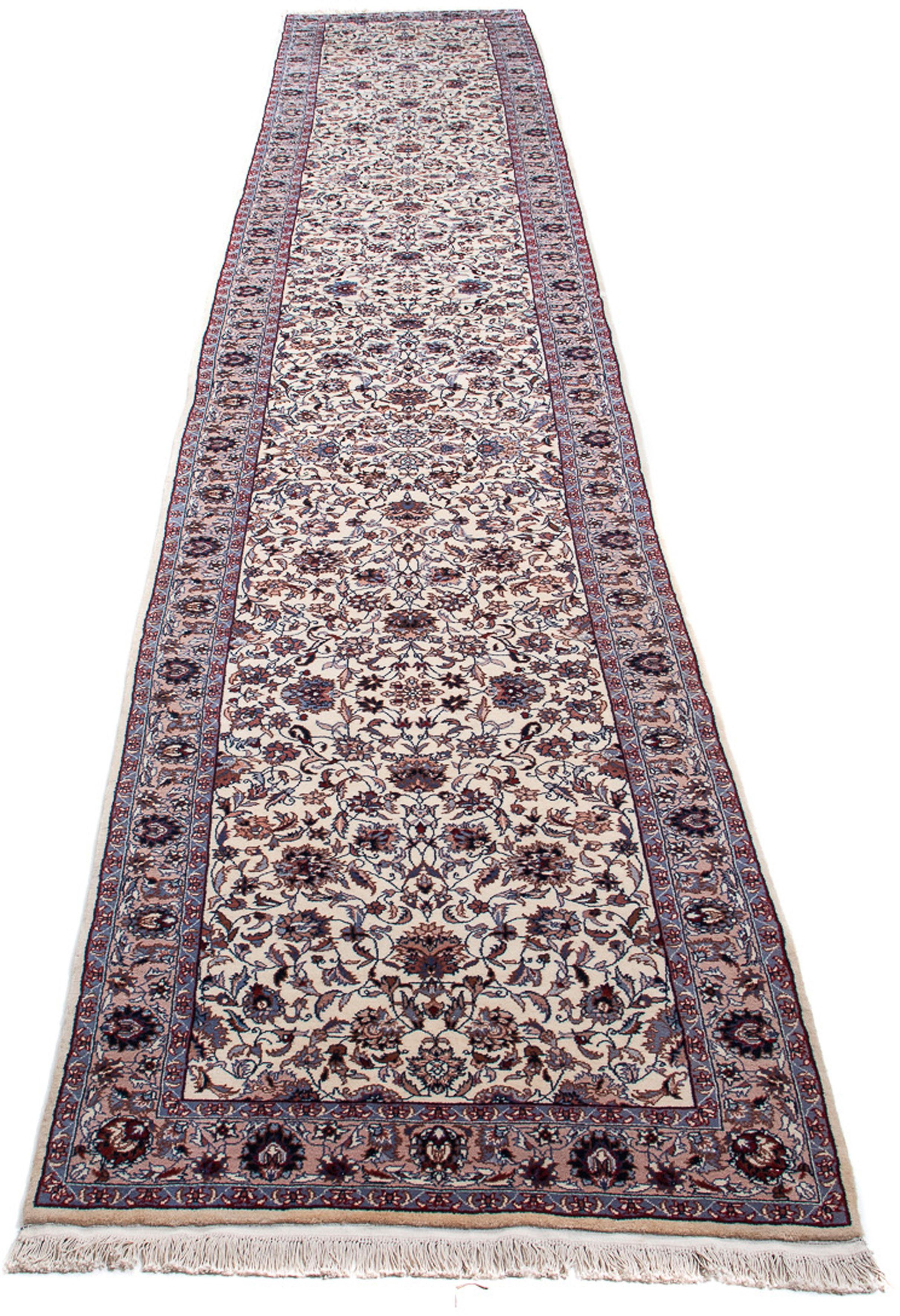 Orientteppich China - 460 x 81 cm - beige, morgenland, rechteckig, Höhe: 10 mm, Wohnzimmer, Handgeknüpft, Einzelstück mit Zertifikat