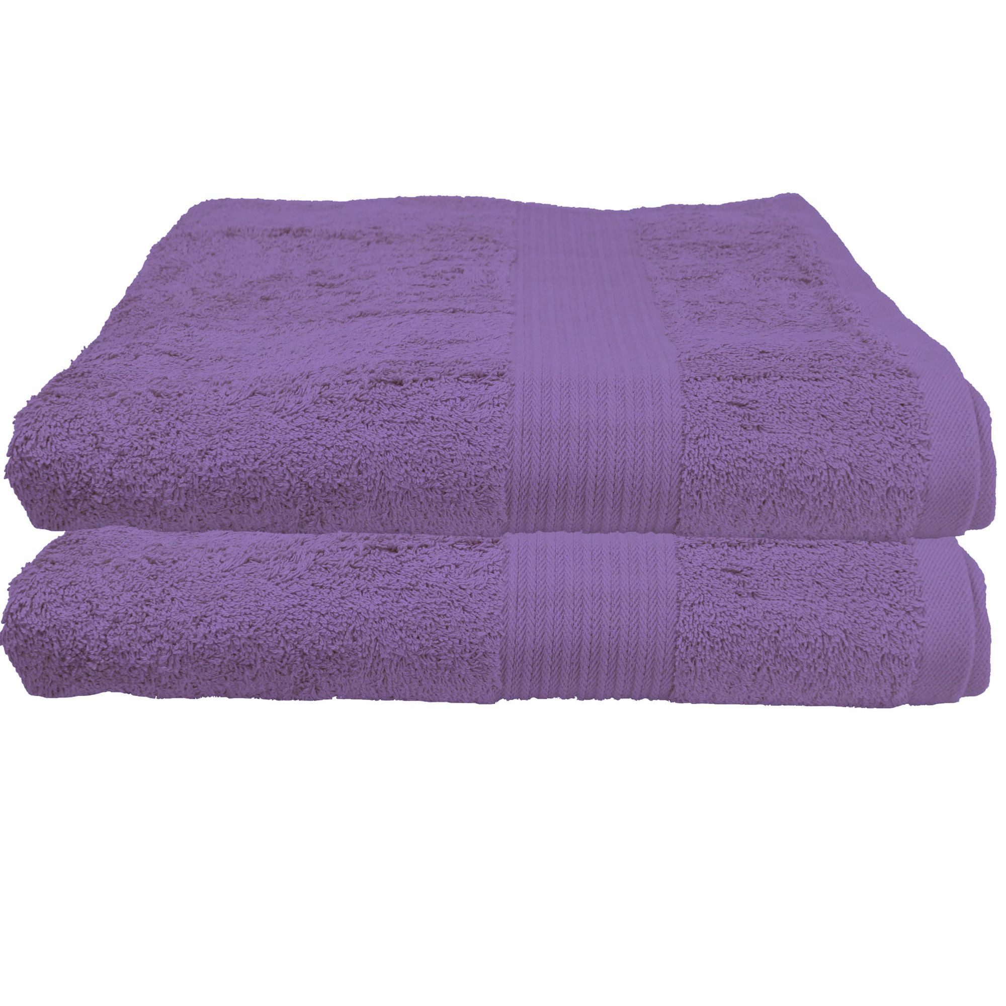 Julie Julsen Duschtücher 2-Duschtücher-Lavendel-Duschtuch 70 x 140 cm, Baumwolle (2-St)