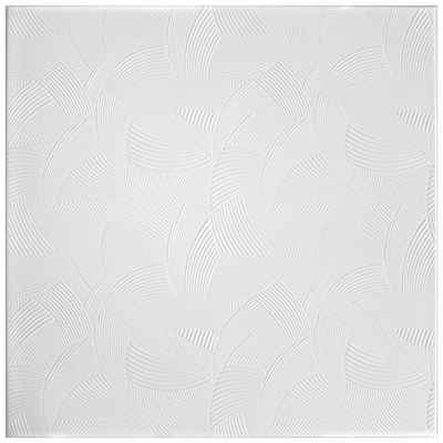 Hexim Wanddekoobjekt NR.100 (Deckenplatten aus Styropor XPS - (2QM Sparpaket 50x50cm) weiße Deckenpaneele pflegeleicht & robust Styroporplatten Paneele Deckenverkleidung)