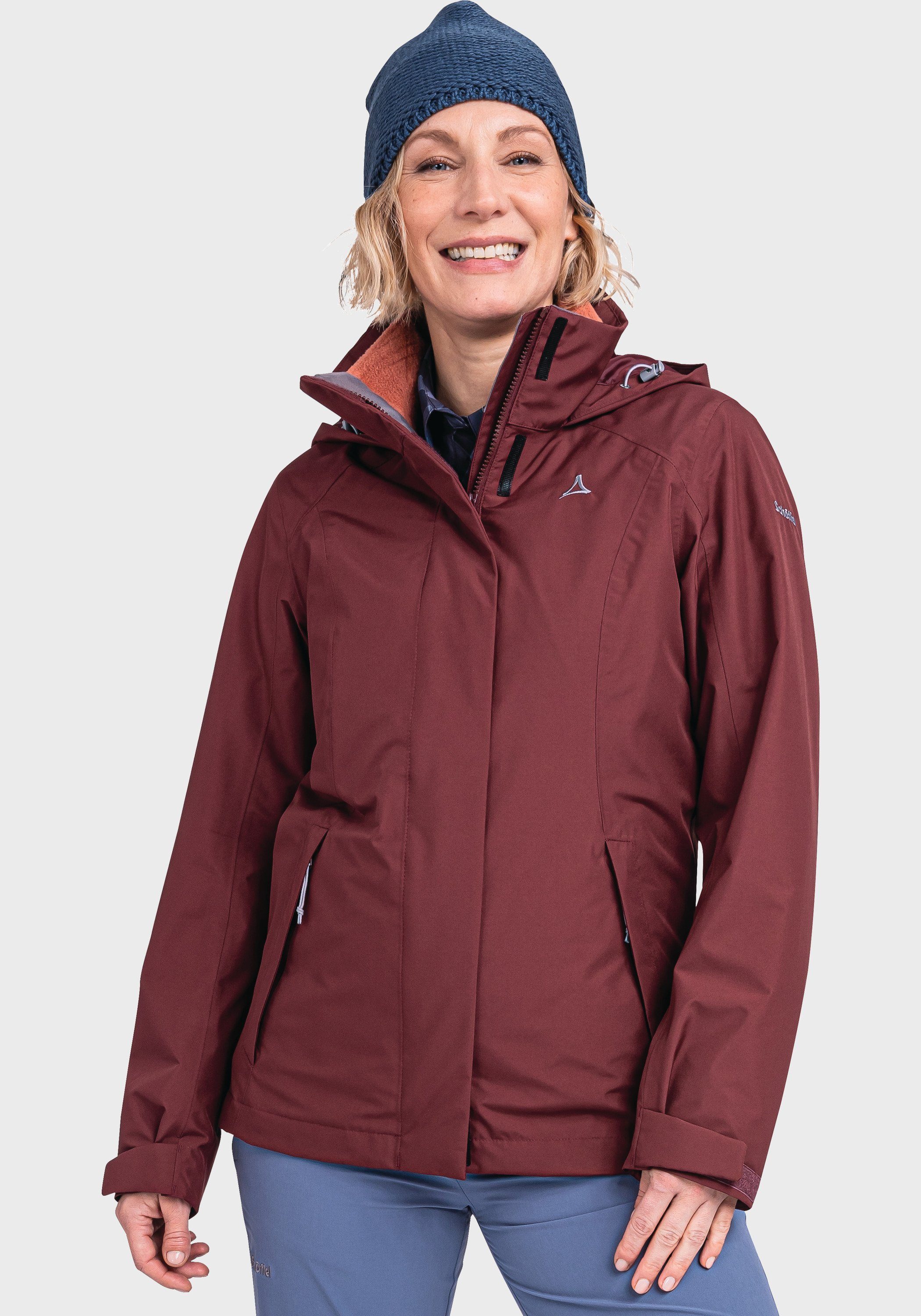 L rot Jacket 3in1 Schöffel Partinello Doppeljacke