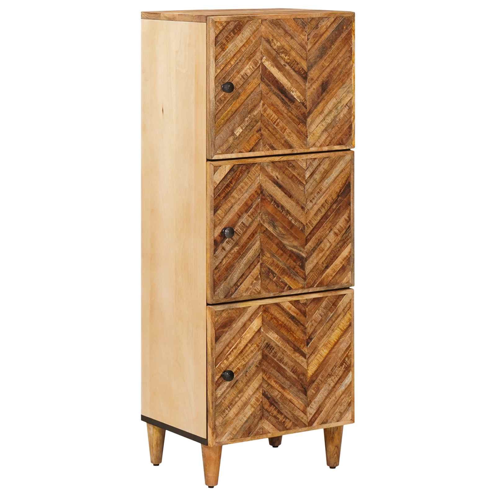 vidaXL Stauraumschrank Stauraumschränke Braun 40 x 33,5 x 110 cm Massivholz (1-St)