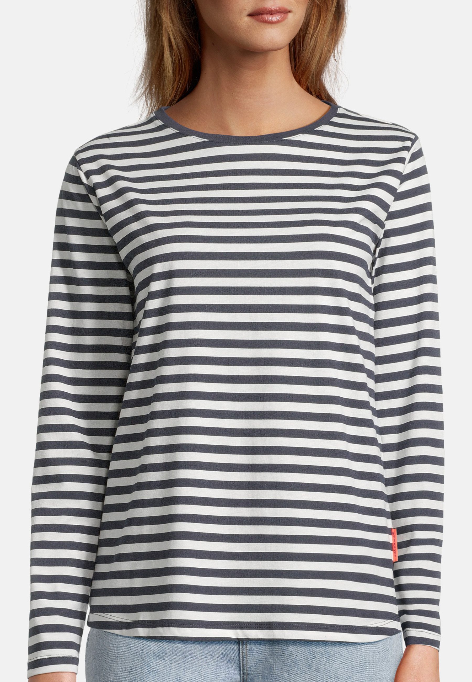salzhaut Sweatshirt KANT - RINGEL Damen normale Passform salzhaut Pullover – bequemer Fit und nordisch klares Design