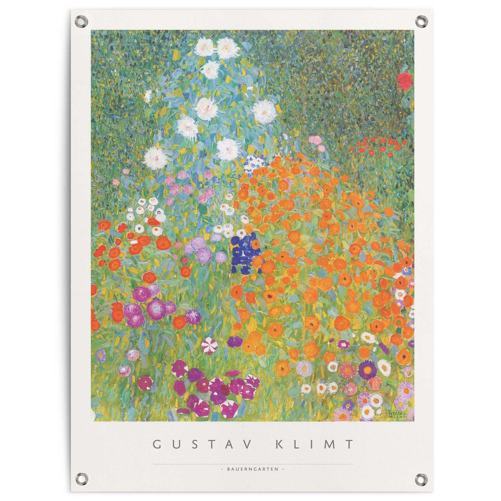 Reinders! Poster Gustav Klimt - Bauerngarten, Outdoor für Garten oder Balkon